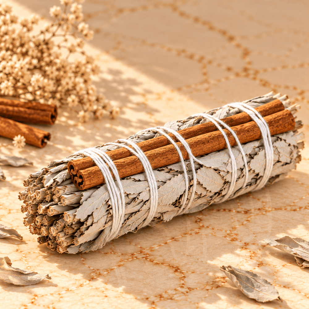 White Sage + Cinnamon Sage Stick