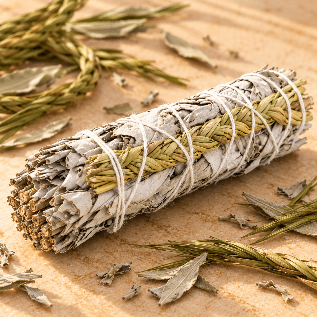 White Sage + Sweetgrass Sage Stick - Haus Of Alchemy