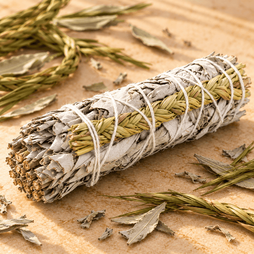 White Sage + Sweetgrass Sage Stick - Haus Of Alchemy